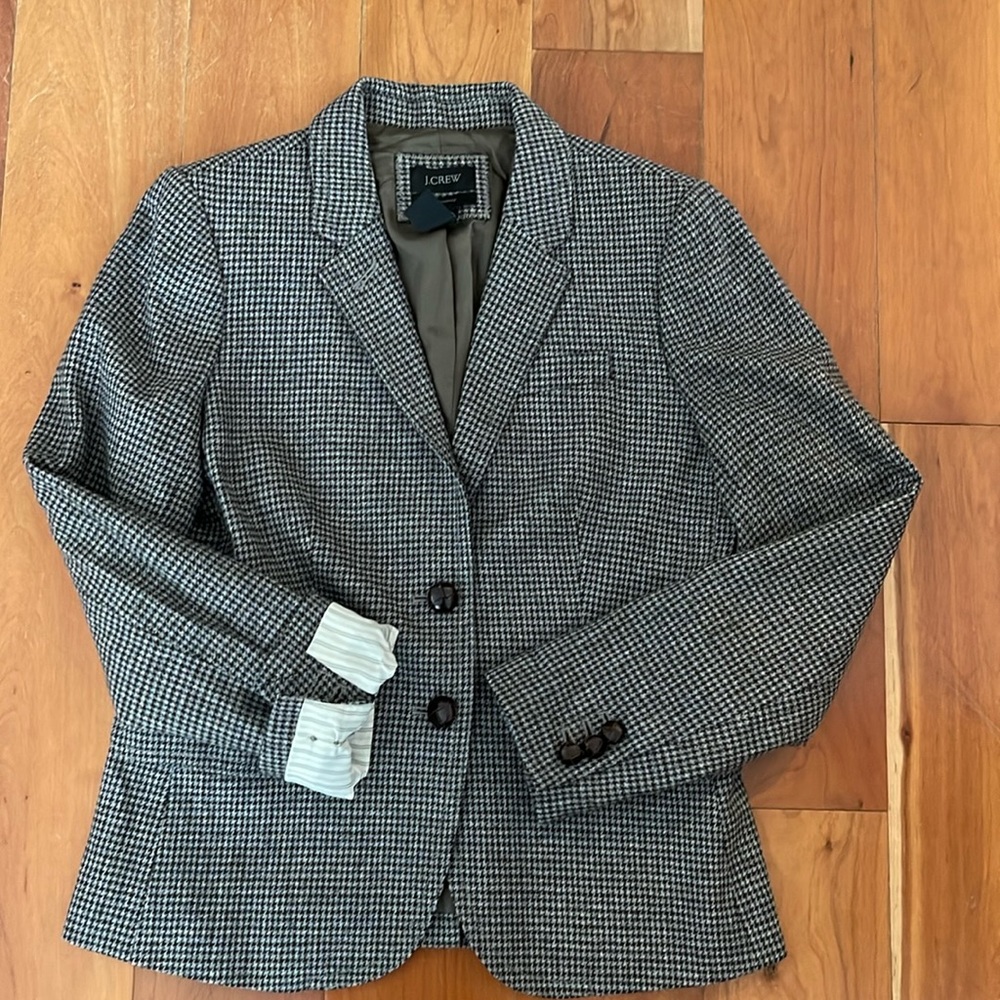 JCrew School Boy Blazer blue/brown tweed- Size 4